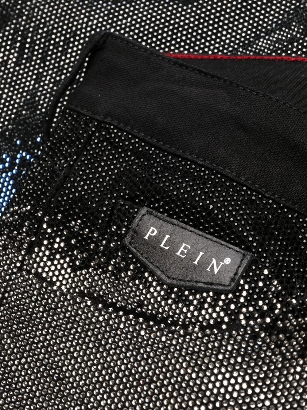 gradient crystal-embellished jeans - 6