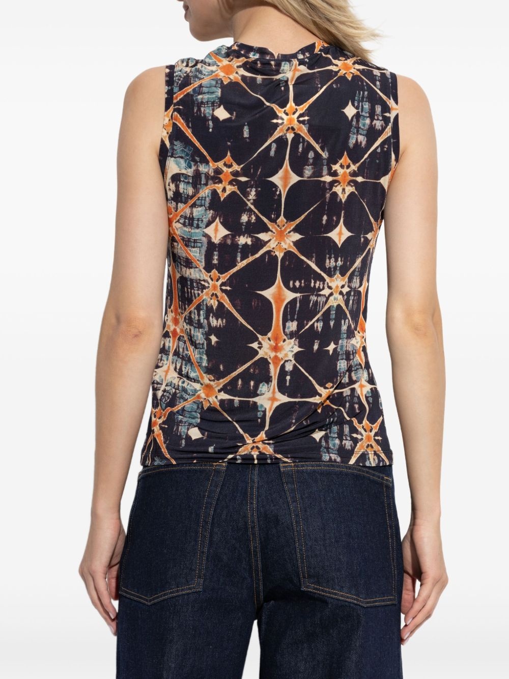 Ines printed sleeveless top - 4