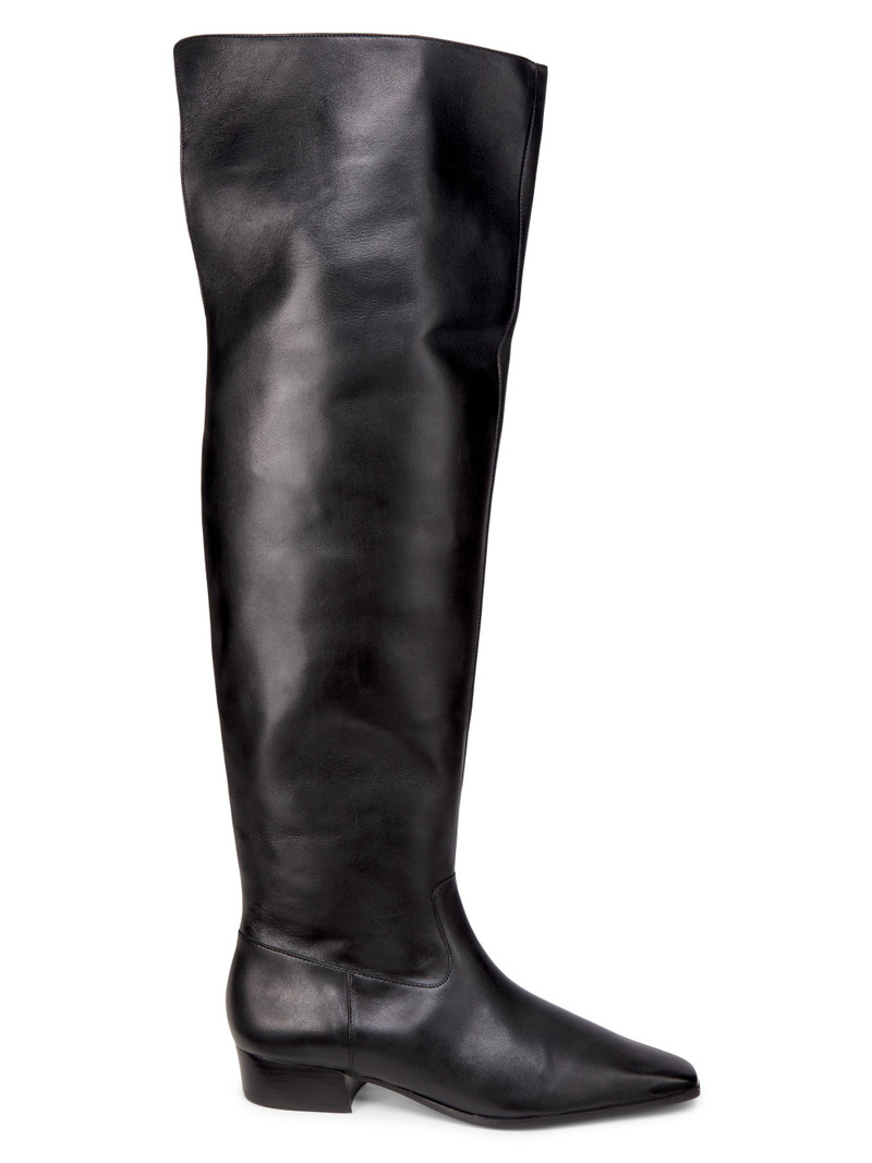 Women's Helena Over-The-Knee Leather Boots - Black 1