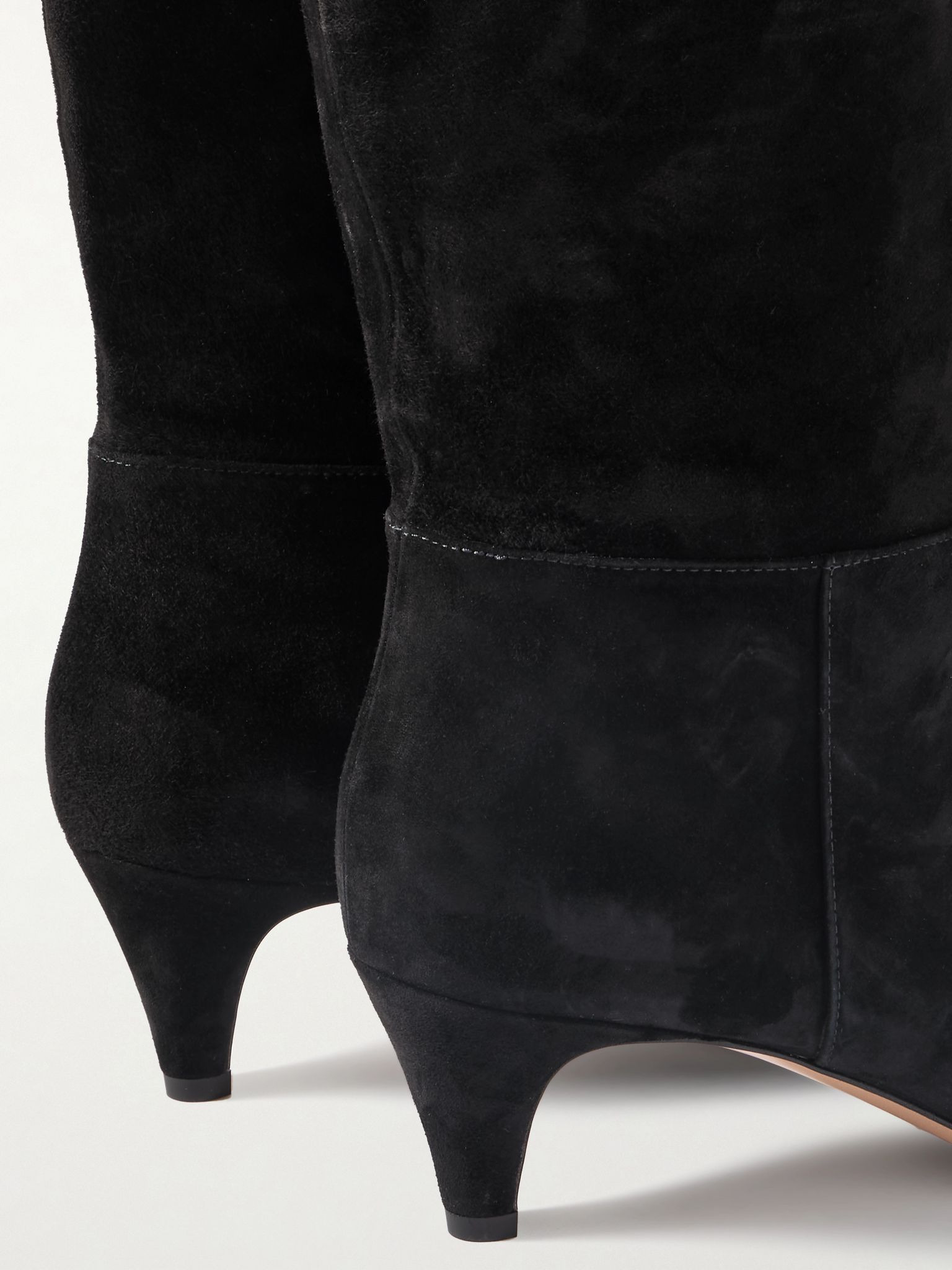 Elise 45 suede knee boots Black - 4