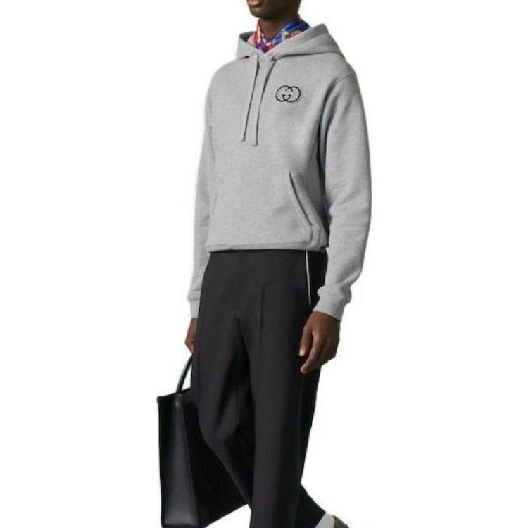 Gucci Cotton Jersey Hooded Sweatshirt 'Grey' 756649-XJFWA-1037 - 4