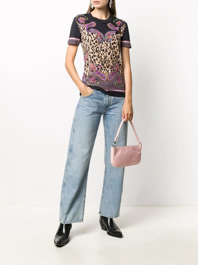 VERSACE JEANS COUTURE leopard print T-shirt  outlook