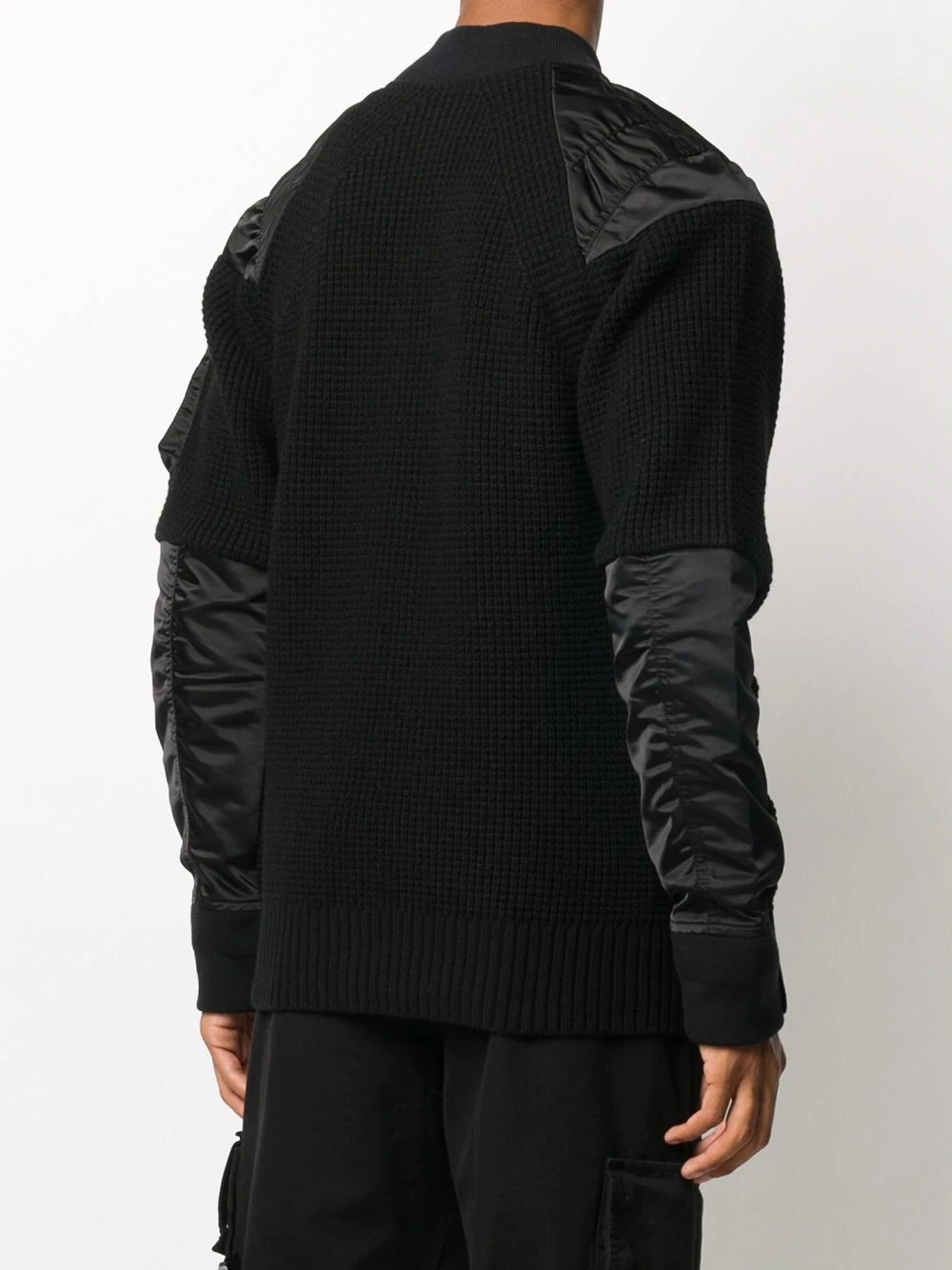 panelled raglan-sleeves jumper - 4