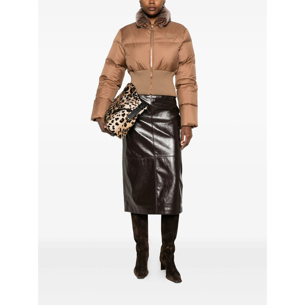 Fendi Brown Jackets - Puffer Jackets Women - 4