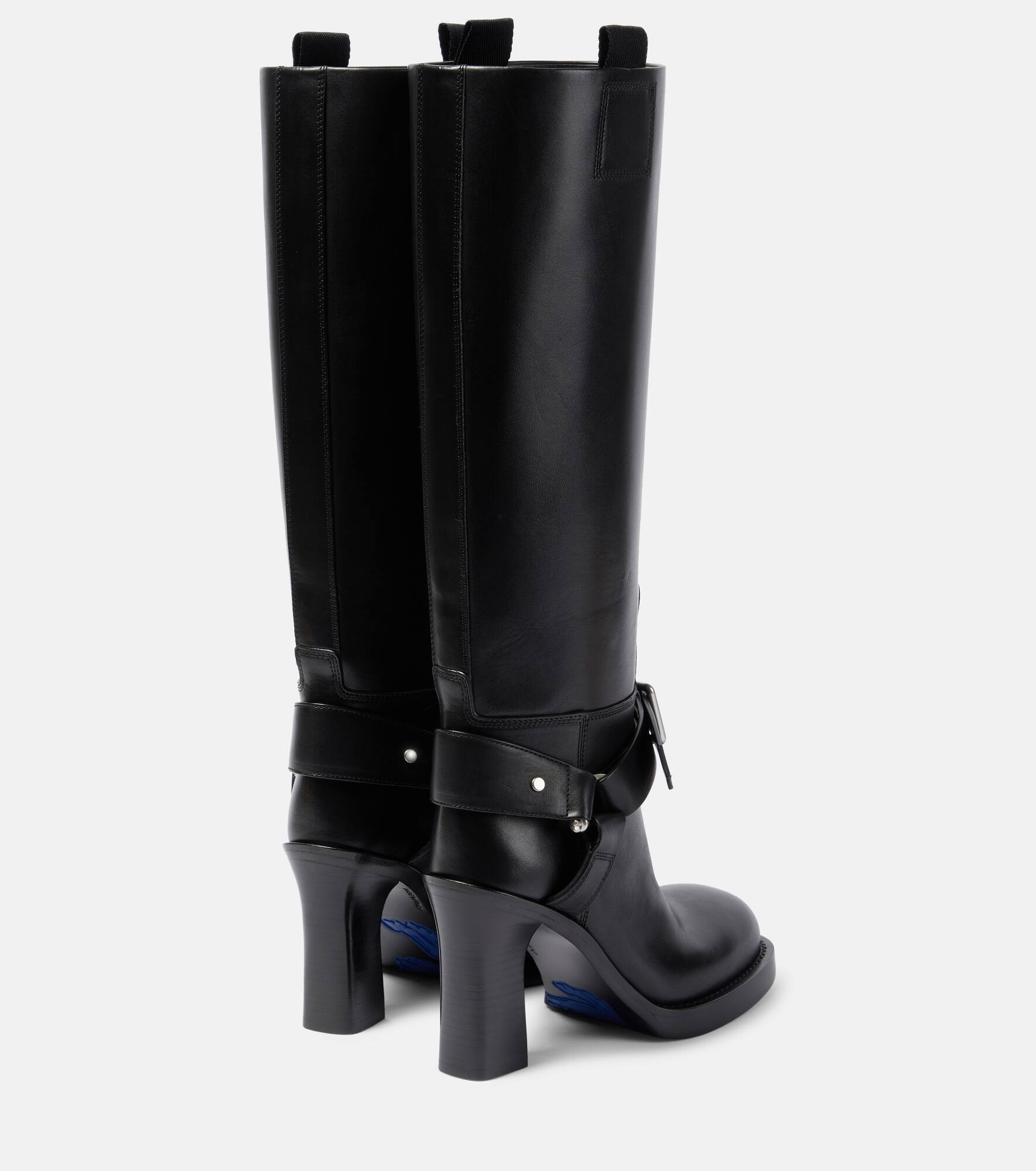 Stirrup leather knee-high boots - 3