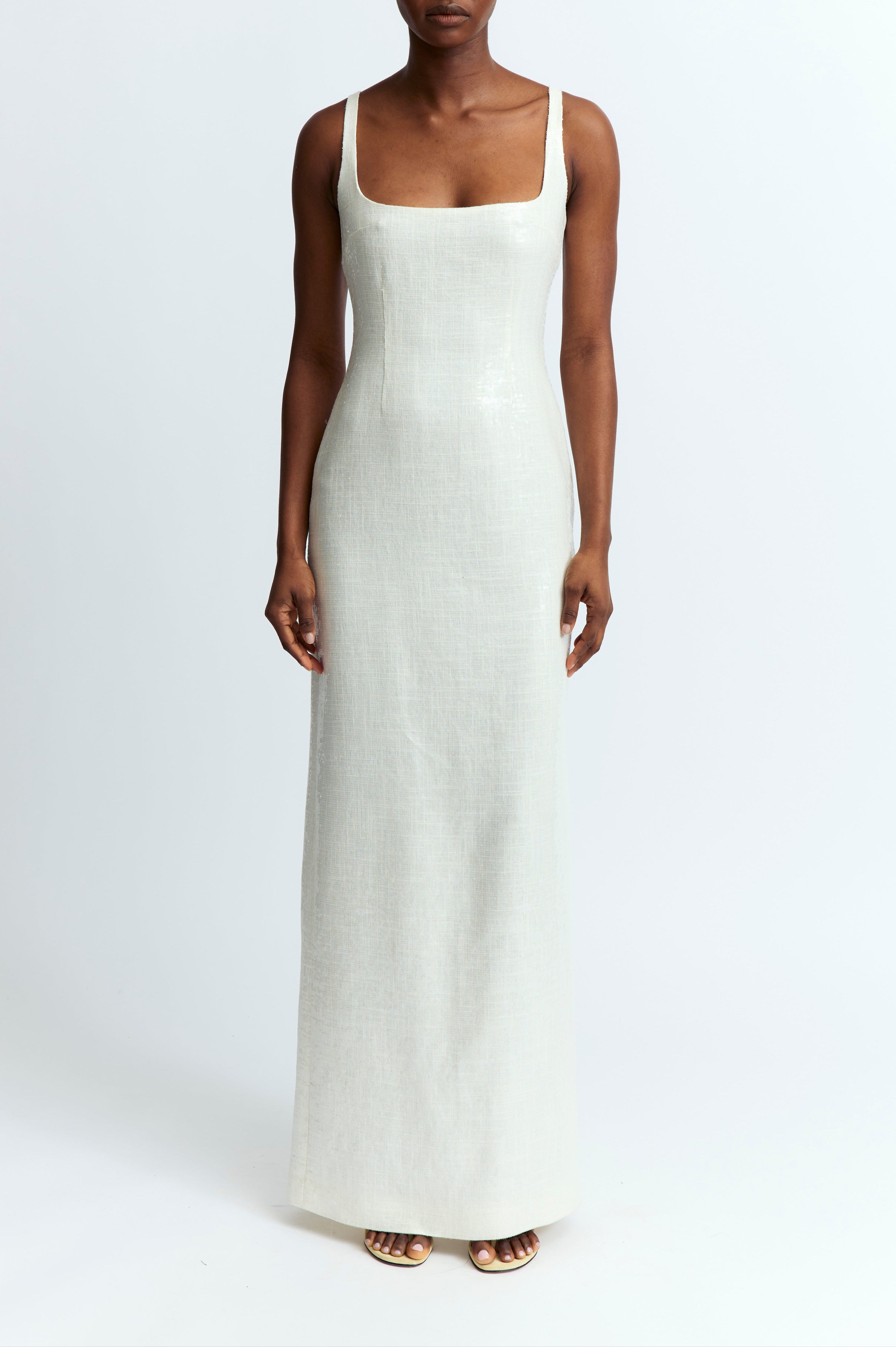 ELECTRA GOWN IN LINEN SEQUIN - 2