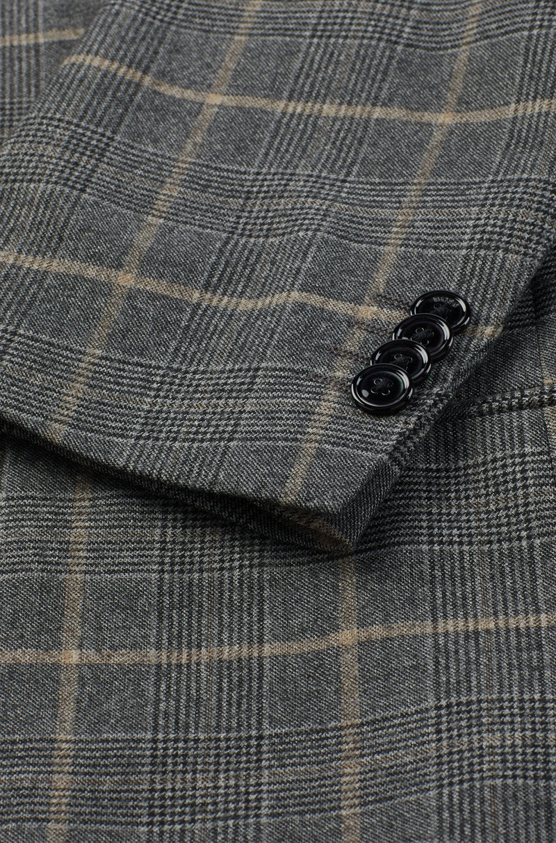 SLIM-FIT SUIT IN CHECKED STRETCH WOOL 9