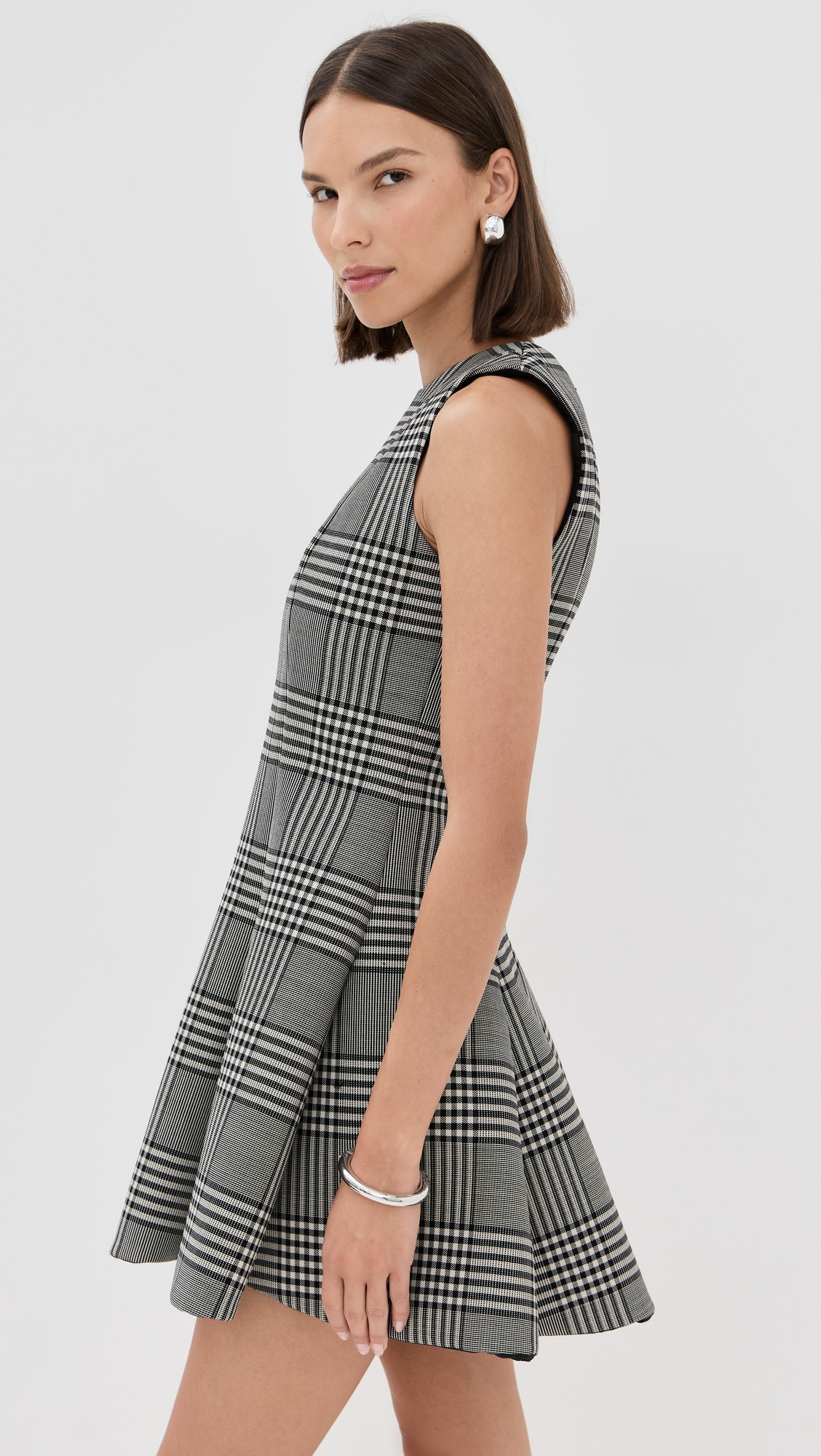 The Sophie Crew Neck Fitted Mini Dress - 3