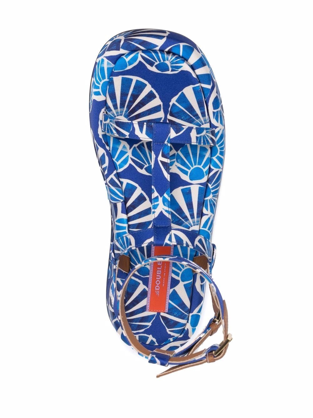 Jazzy seashell-print sandals - 4