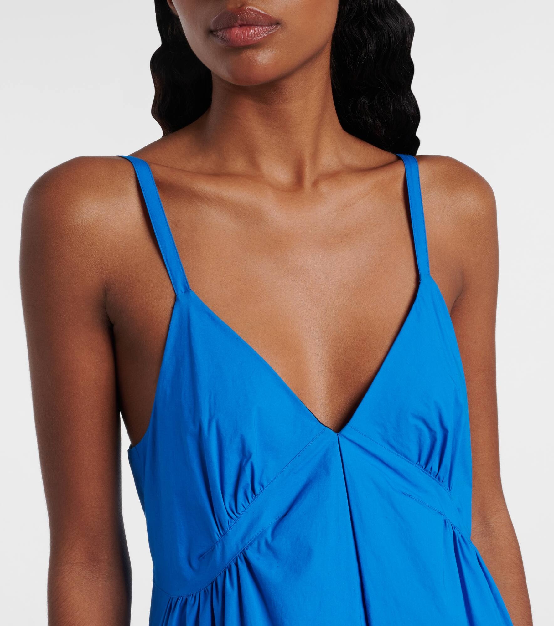 White Label Barker cotton poplin maxi dress - 4