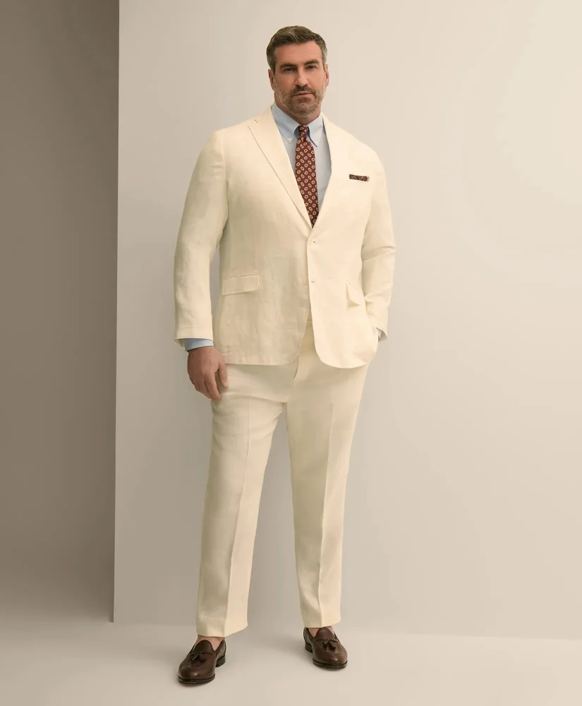 Big & Tall Linen Suit Pants - 1
