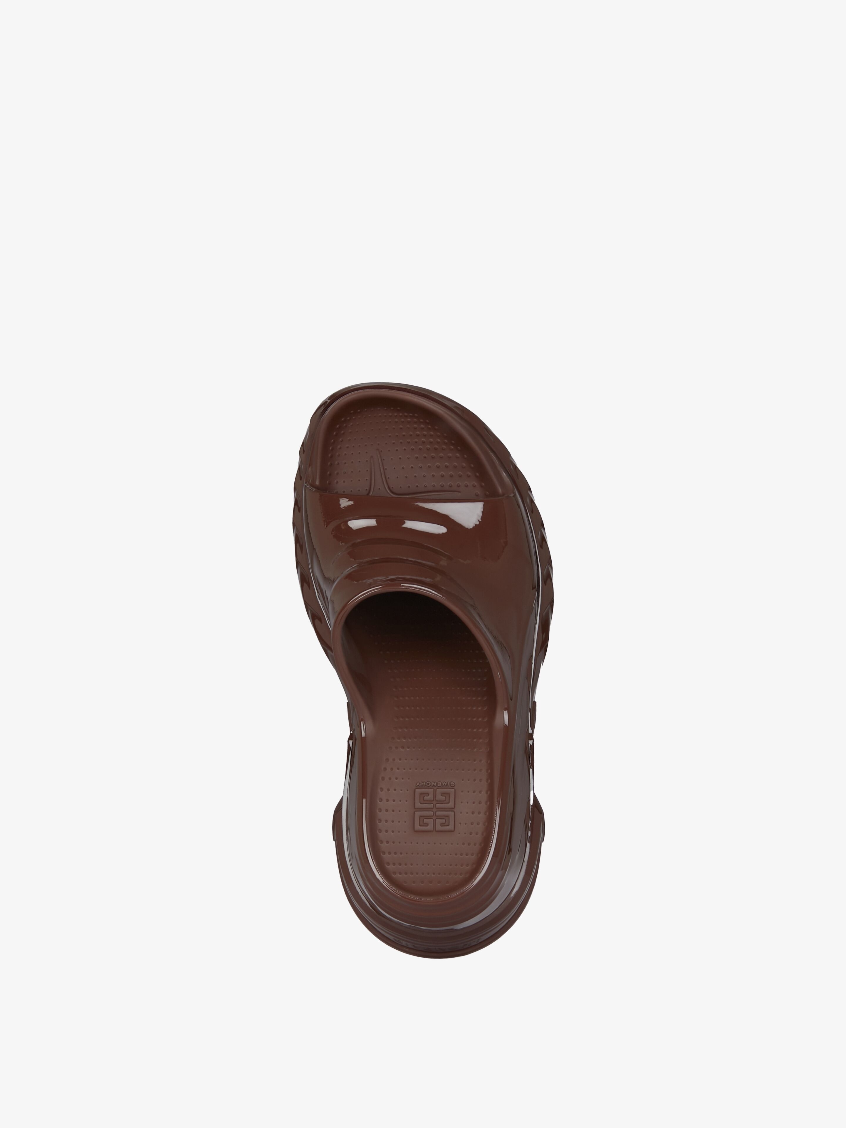 MARSHMALLOW WEDGE SANDALS IN RUBBER - 4