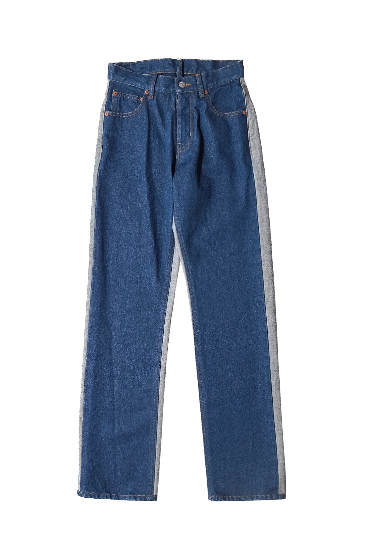 MM6 Maison Margiela Split Reversed Denim Trousers - 1