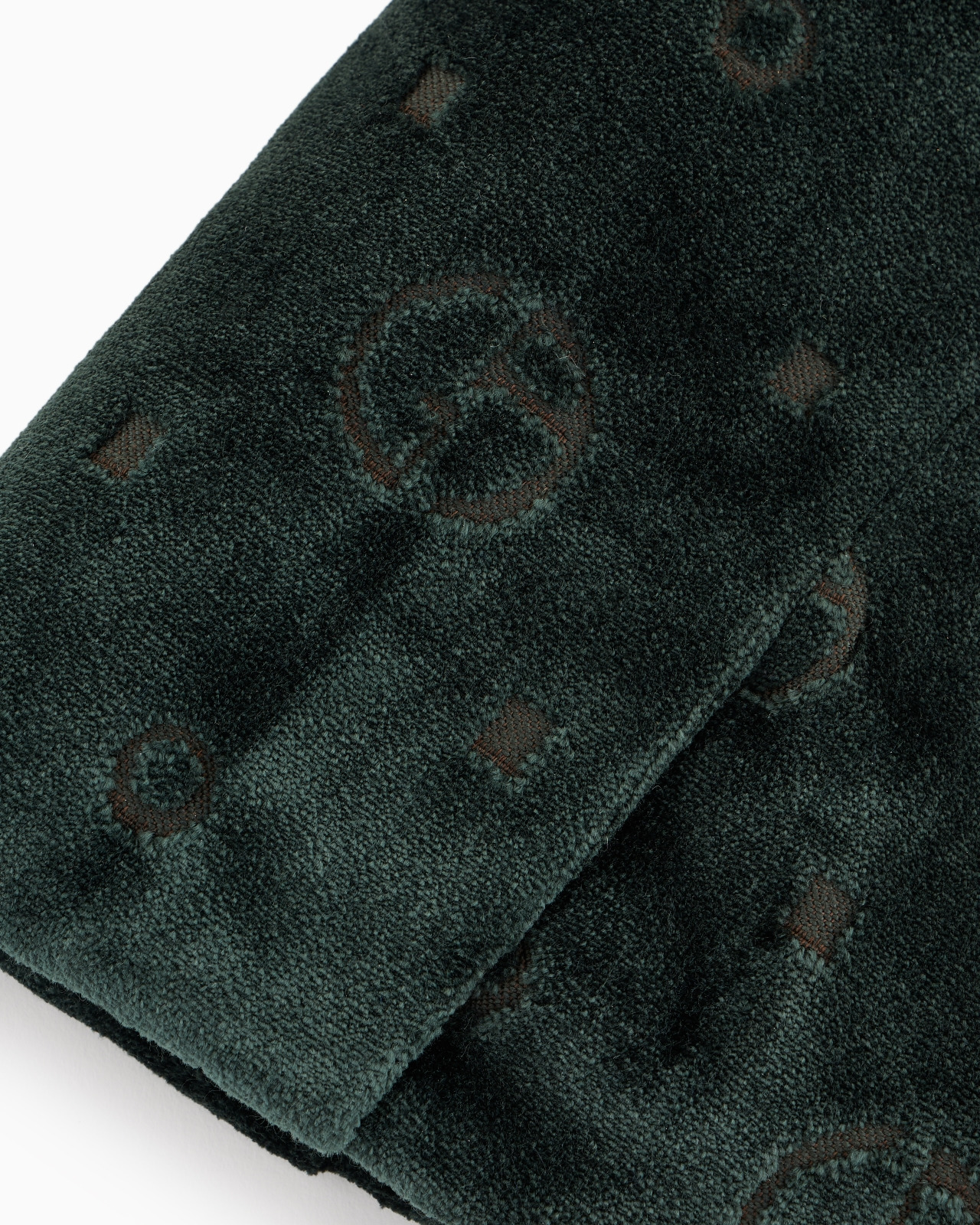 POLDO X GIORGIO ARMANI COAT IN MONOGRAM JACQUARD VELVET - 4