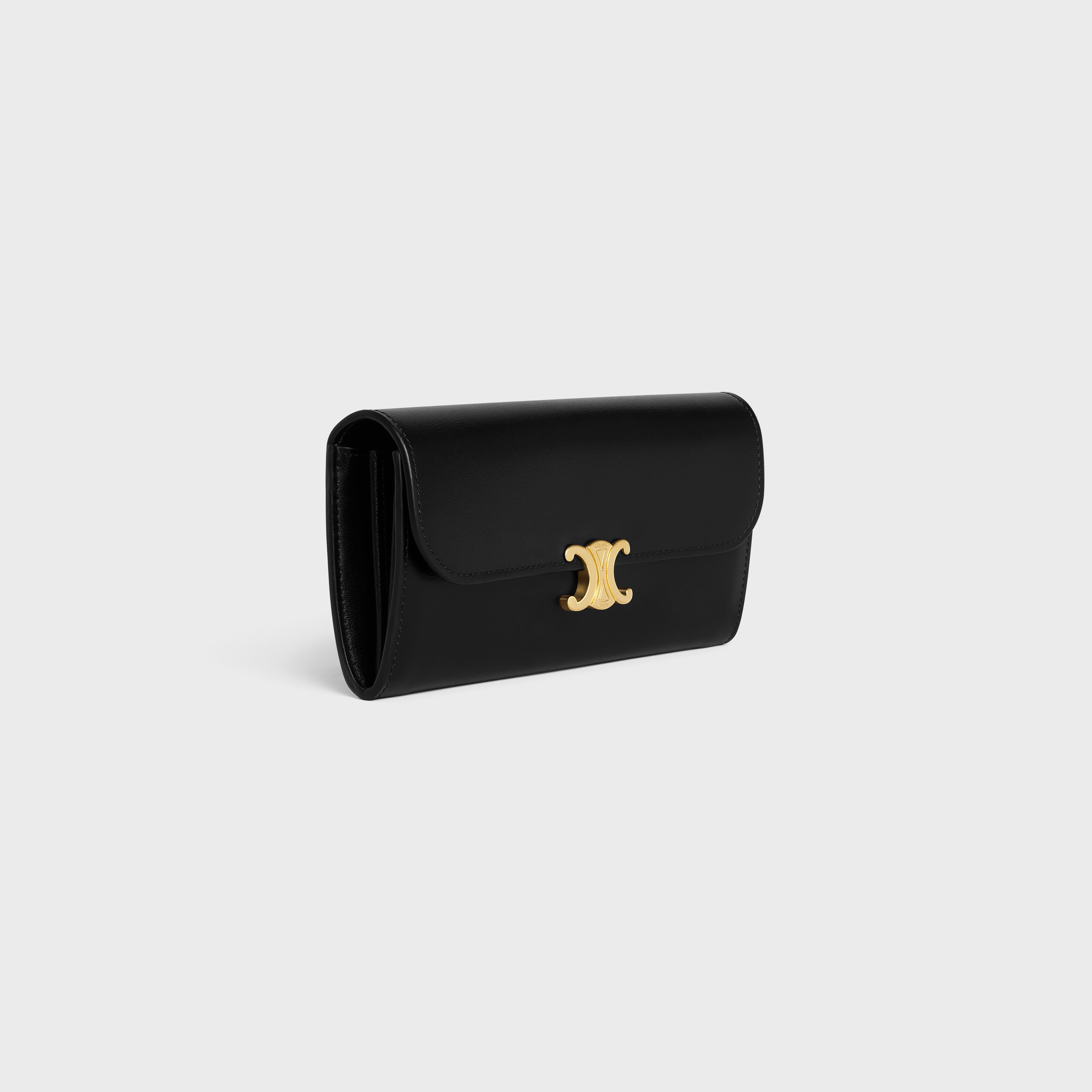 CELINE LARGE WALLET TRIOMPHE in Shiny calfskin | REVERSIBLE