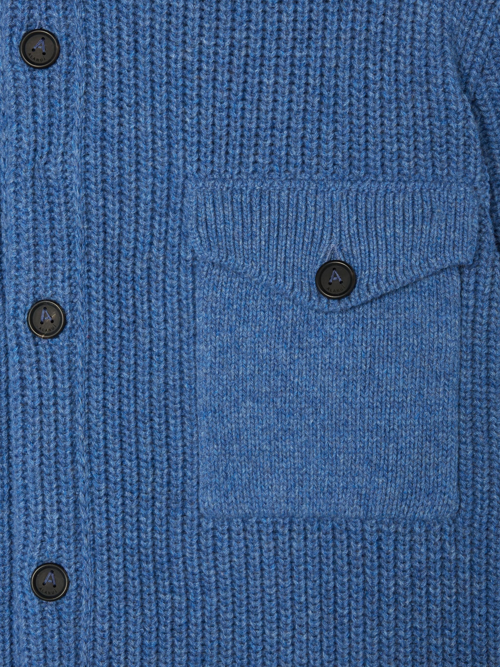 Knitted Ribbed “Denim” Overshirt - 7