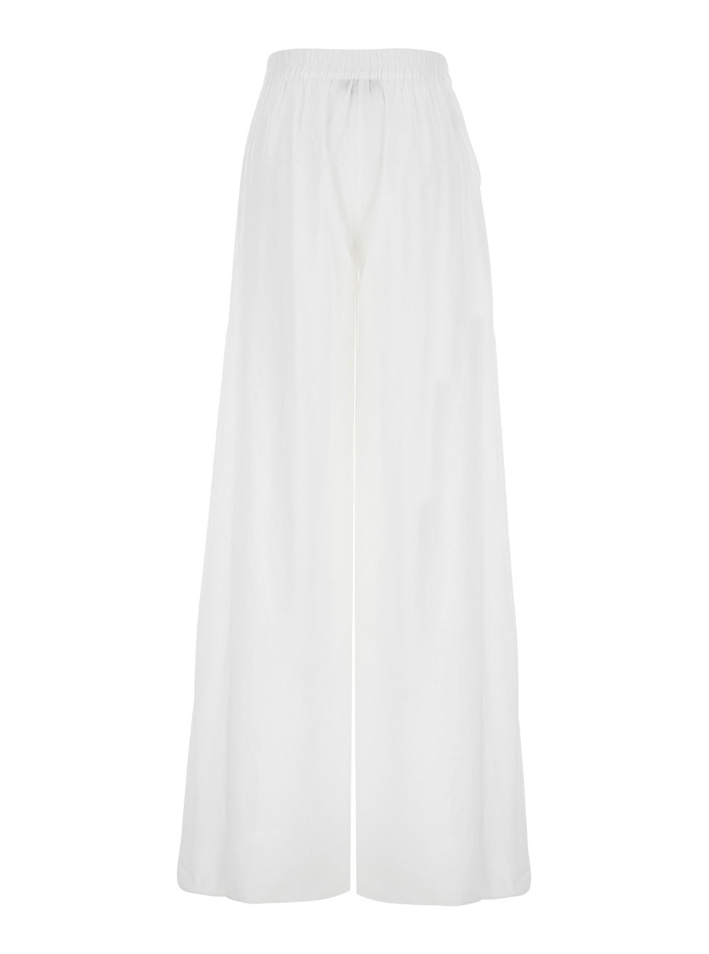 THE ANDAMANE - The Andamane Women 'Wiley' White Pants With Elastic Waist And Wide Leg Design In Cotton Woman - 2