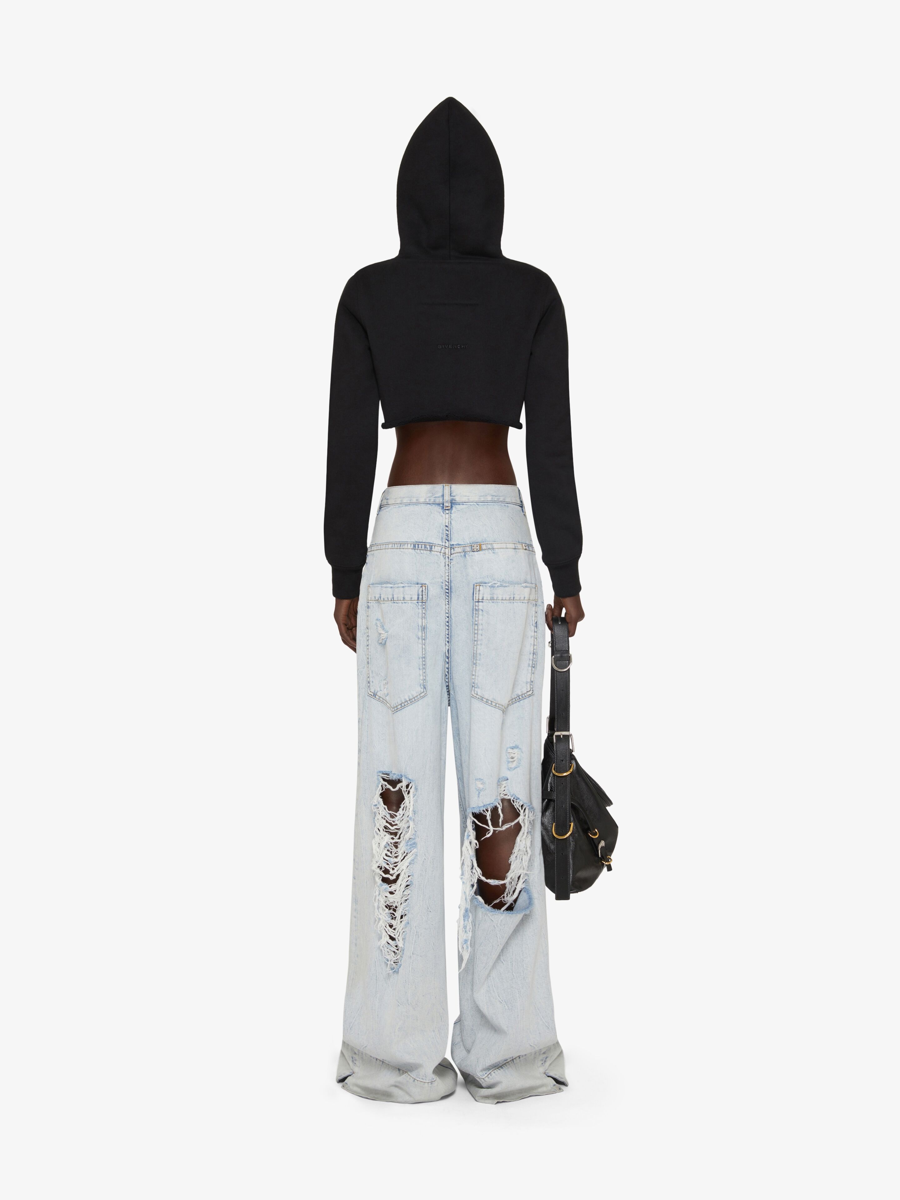 OVERSIZED JEANS IN DESTROYED DENIM - 4