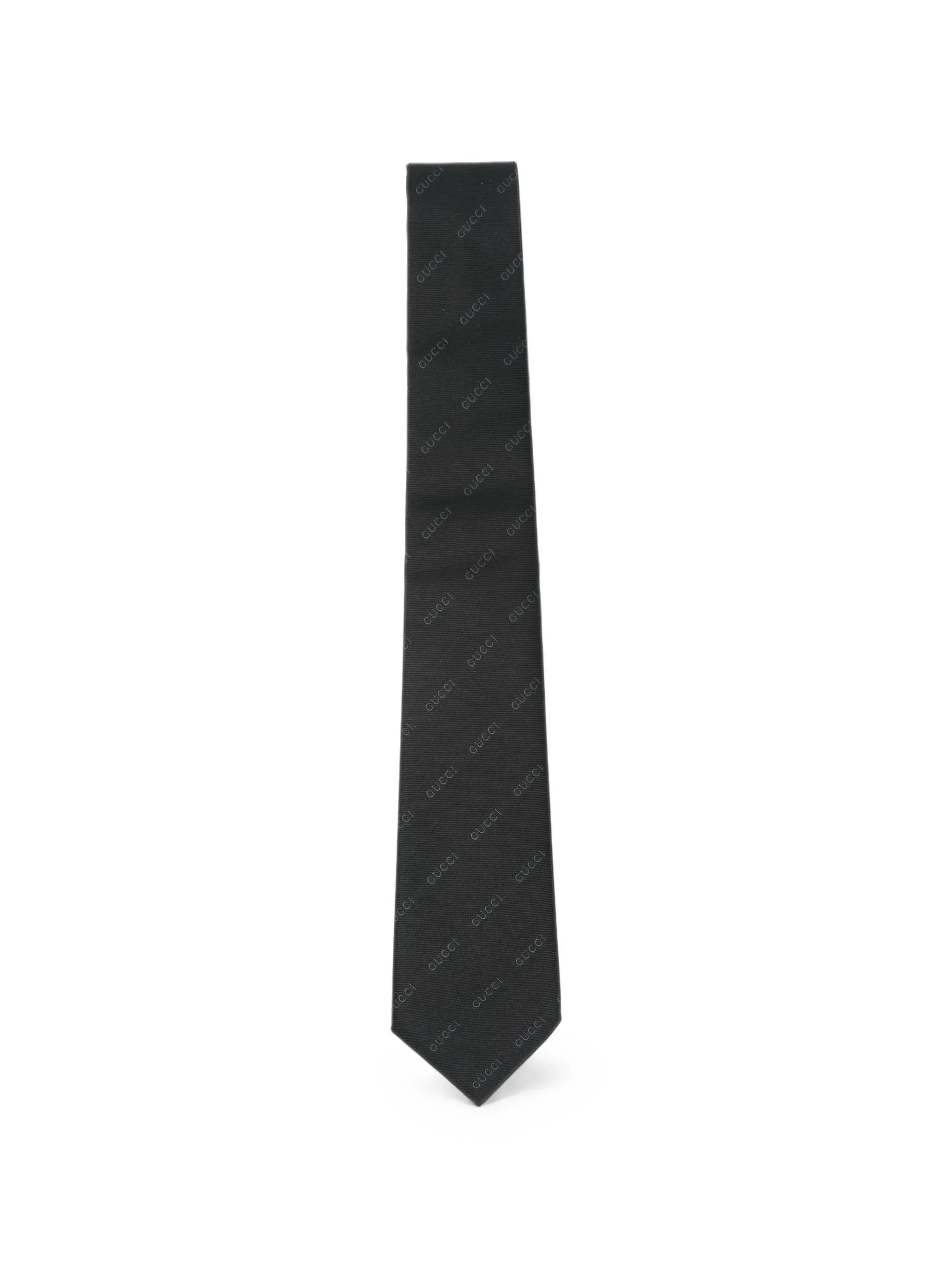Gucci Logo-jacquard Silk Tie - 1