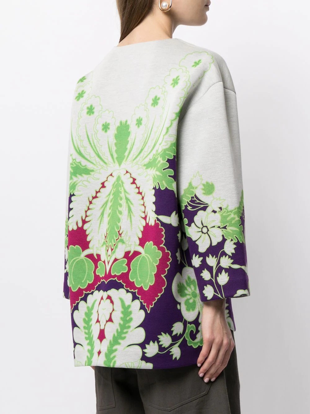 VLTN floral-print sweatshirt - 4