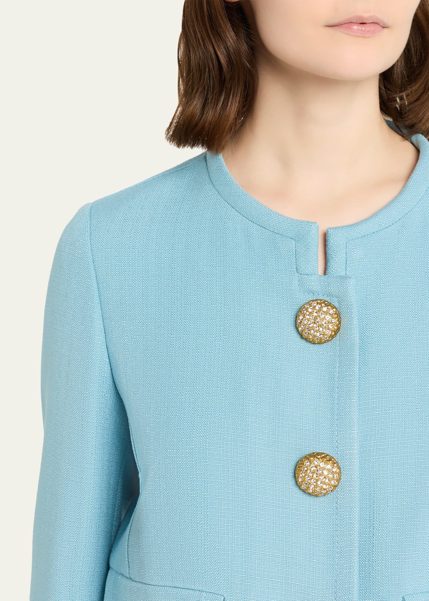 Viscose Jewel Button Jacket - 5