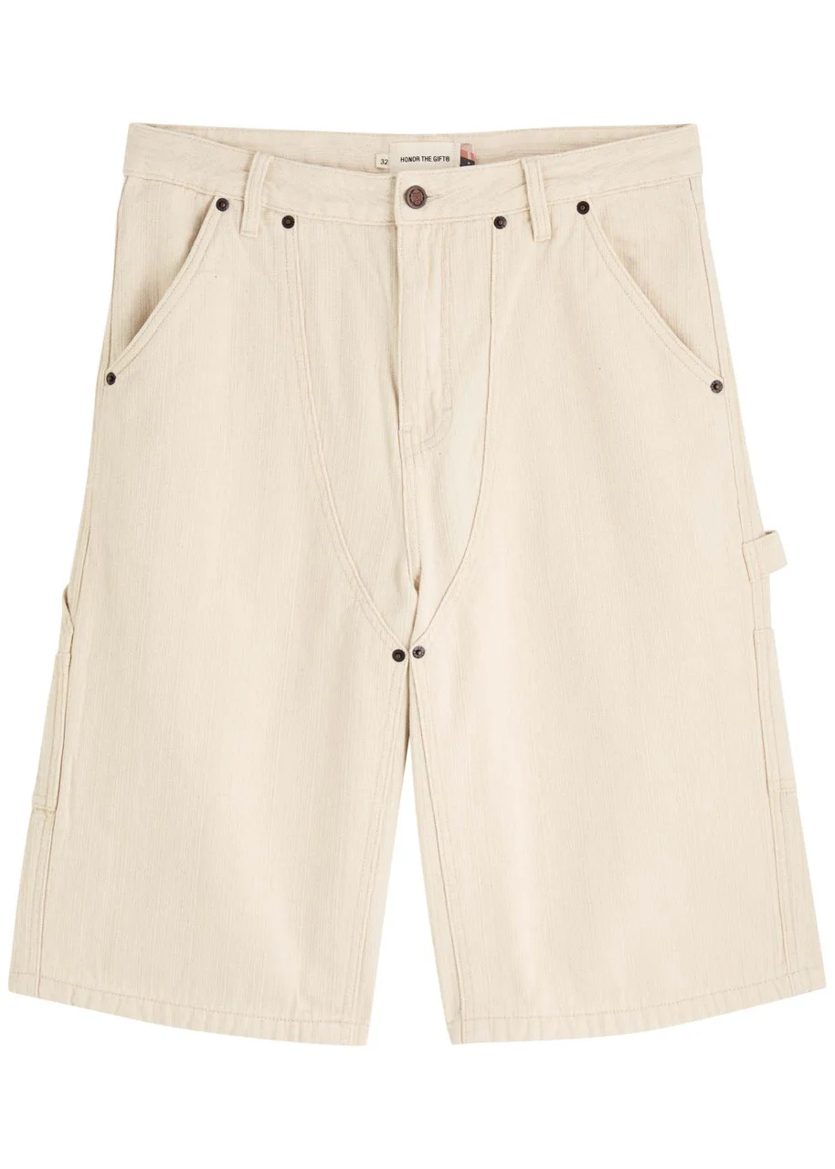 Honor The Gift Gears Woven Cotton Shorts - 1