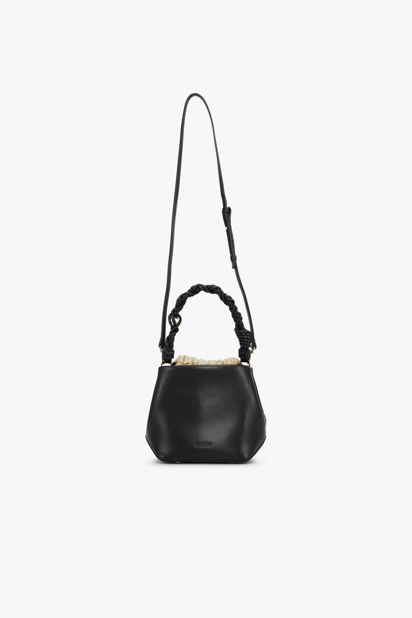 BLACK GANNI BOU BUCKET BAG - 2