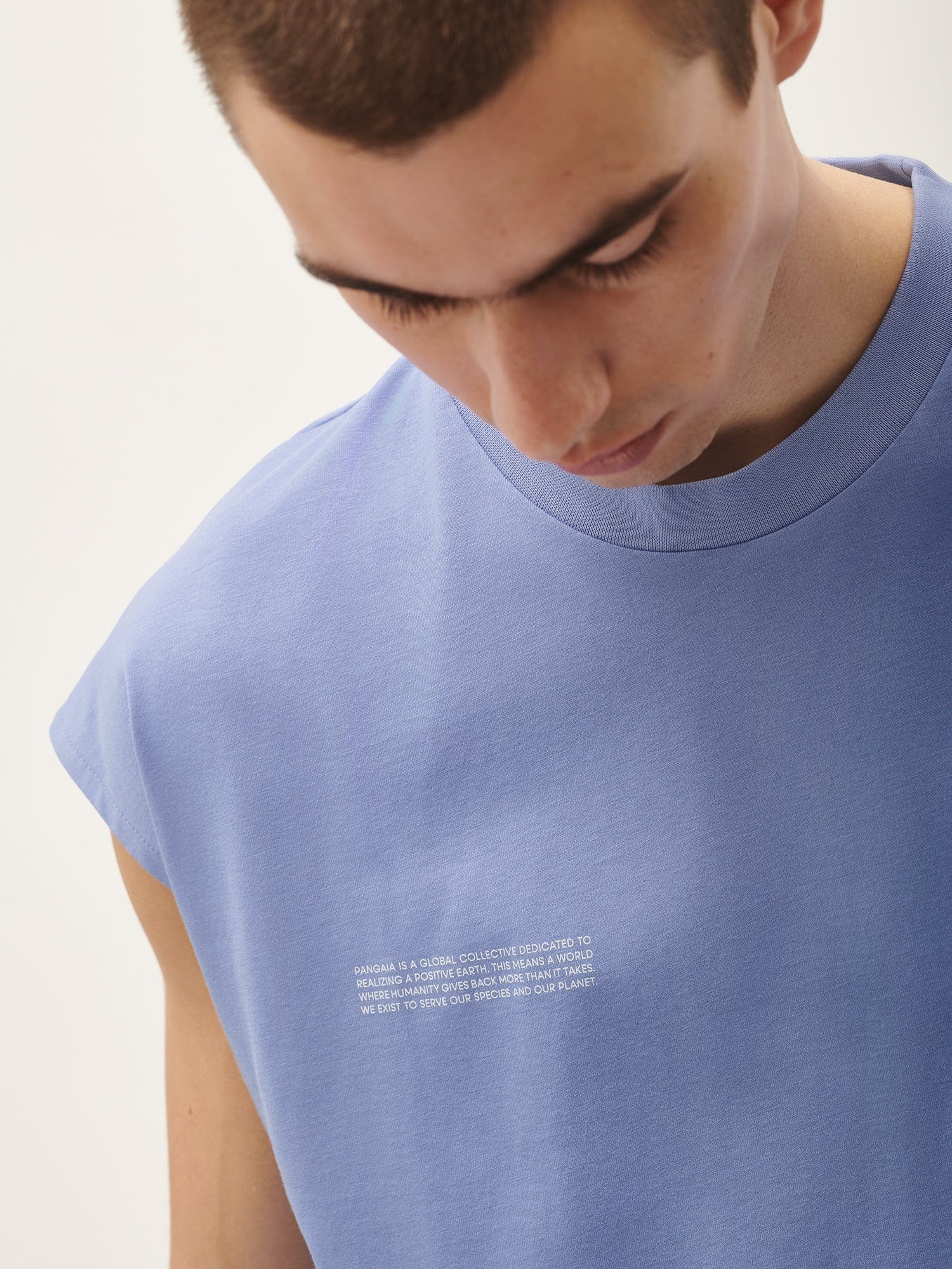 Mens 365 Midweight Cropped Shoulder T-Shirt - Aster Purple - 4