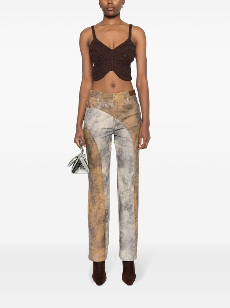 Blumarine butterfly sleeveless crop top outlook