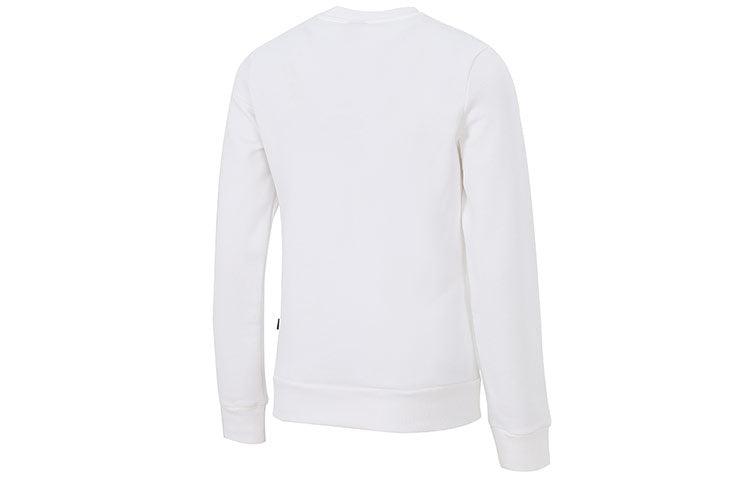 (WMNS) PUMA Essential Logo Fleece Crew Neck Sweater 'White' 847678-02 - 2