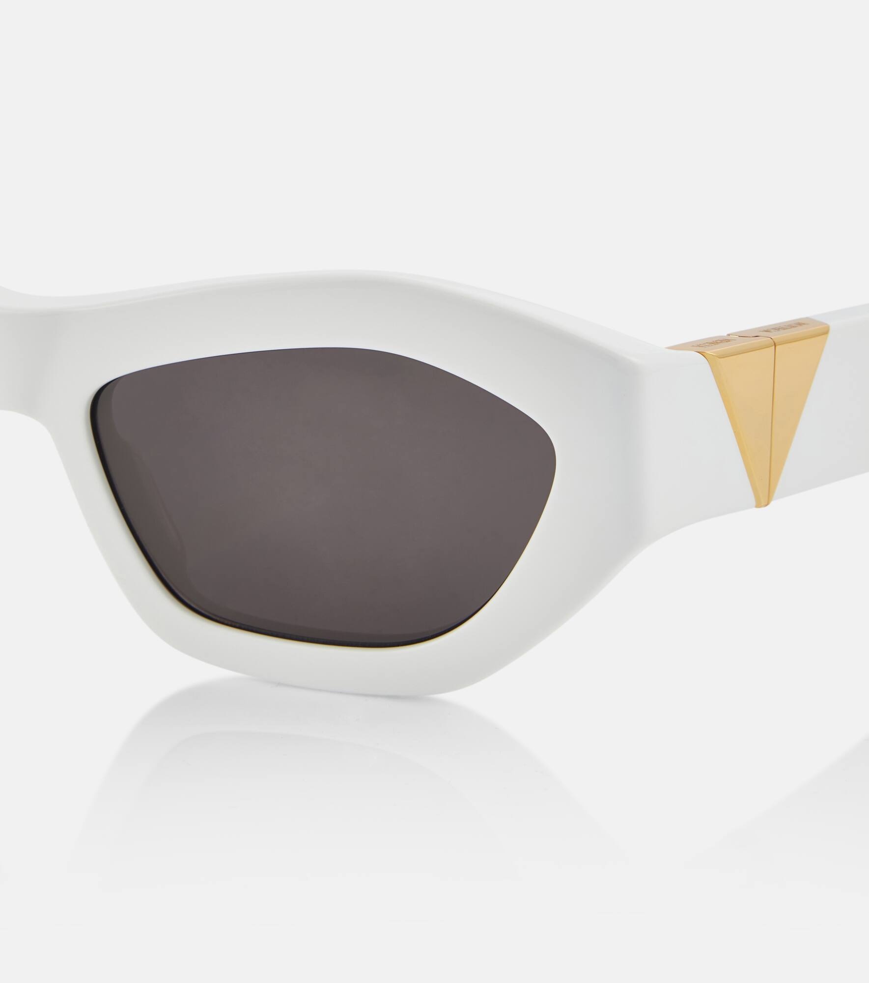 Angle hexagonal cat-eye sunglasses - 2