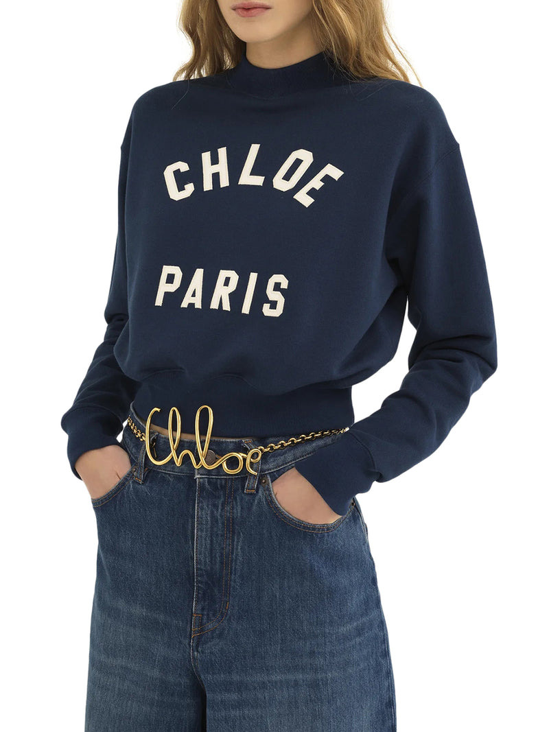 Chloe` Women High Neck Sweater With Logo - 3