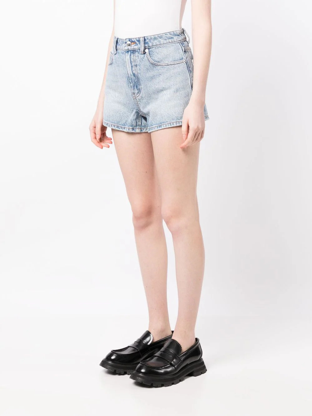 Shorty High-Rise Short In Denim - 3