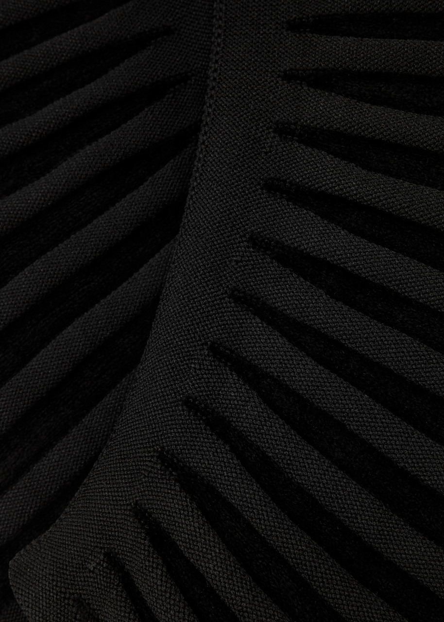 Off-the-shoulder ribbed mini dress - 5