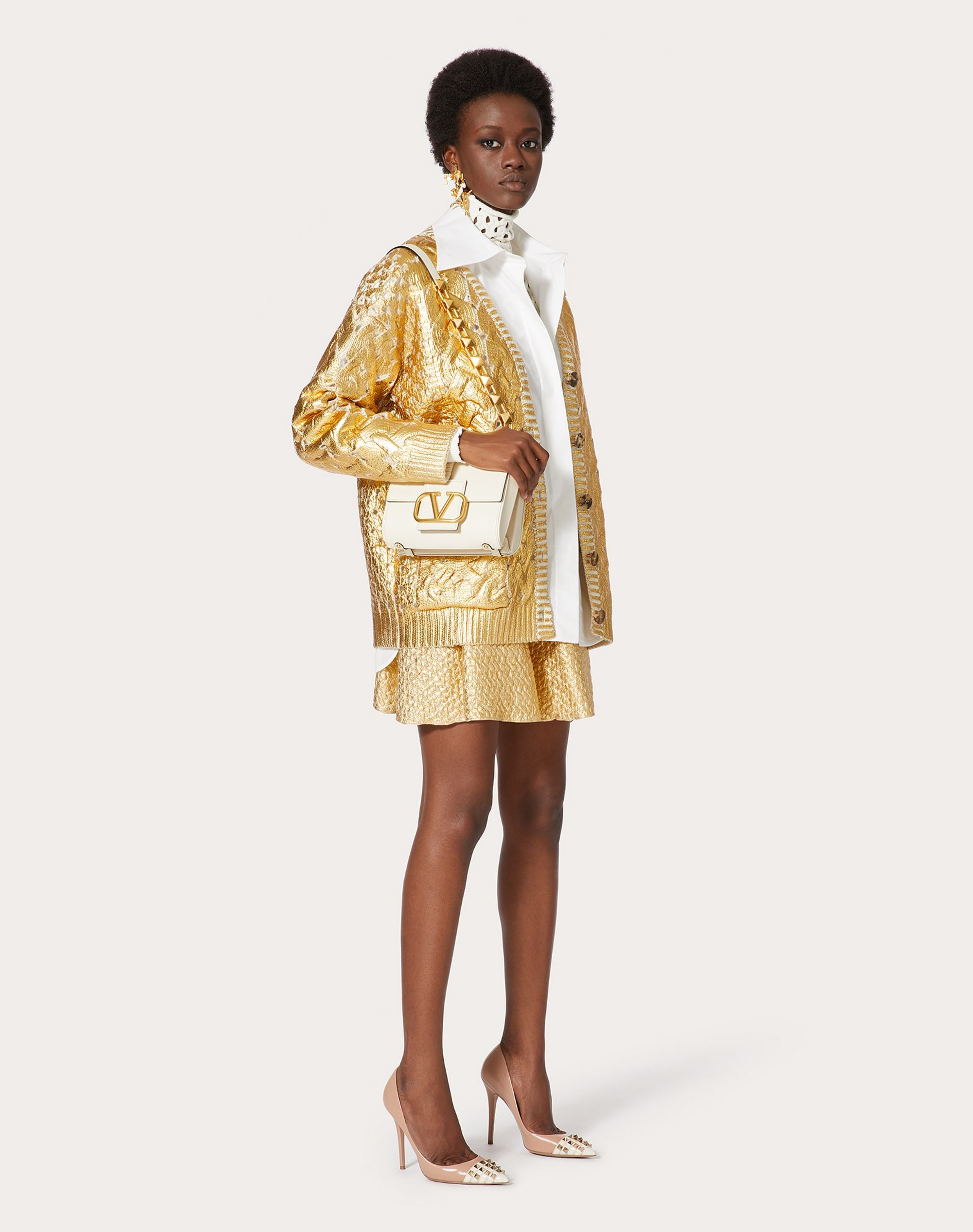 GOLD WOOL CARDIGAN - 2