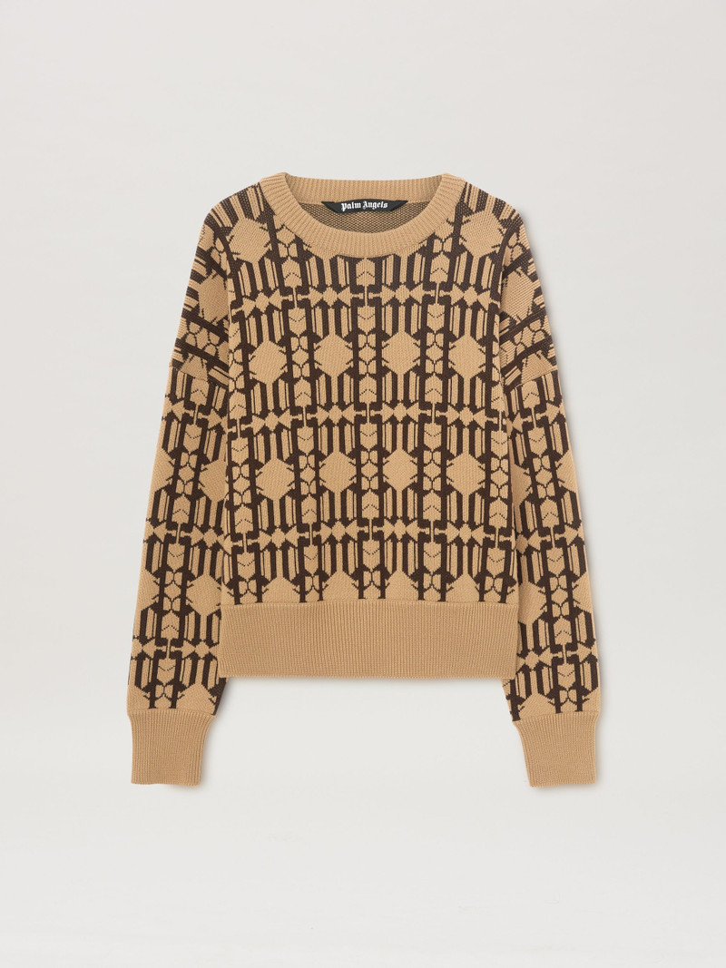 Allover Monogram Jacquard Sweater - 1