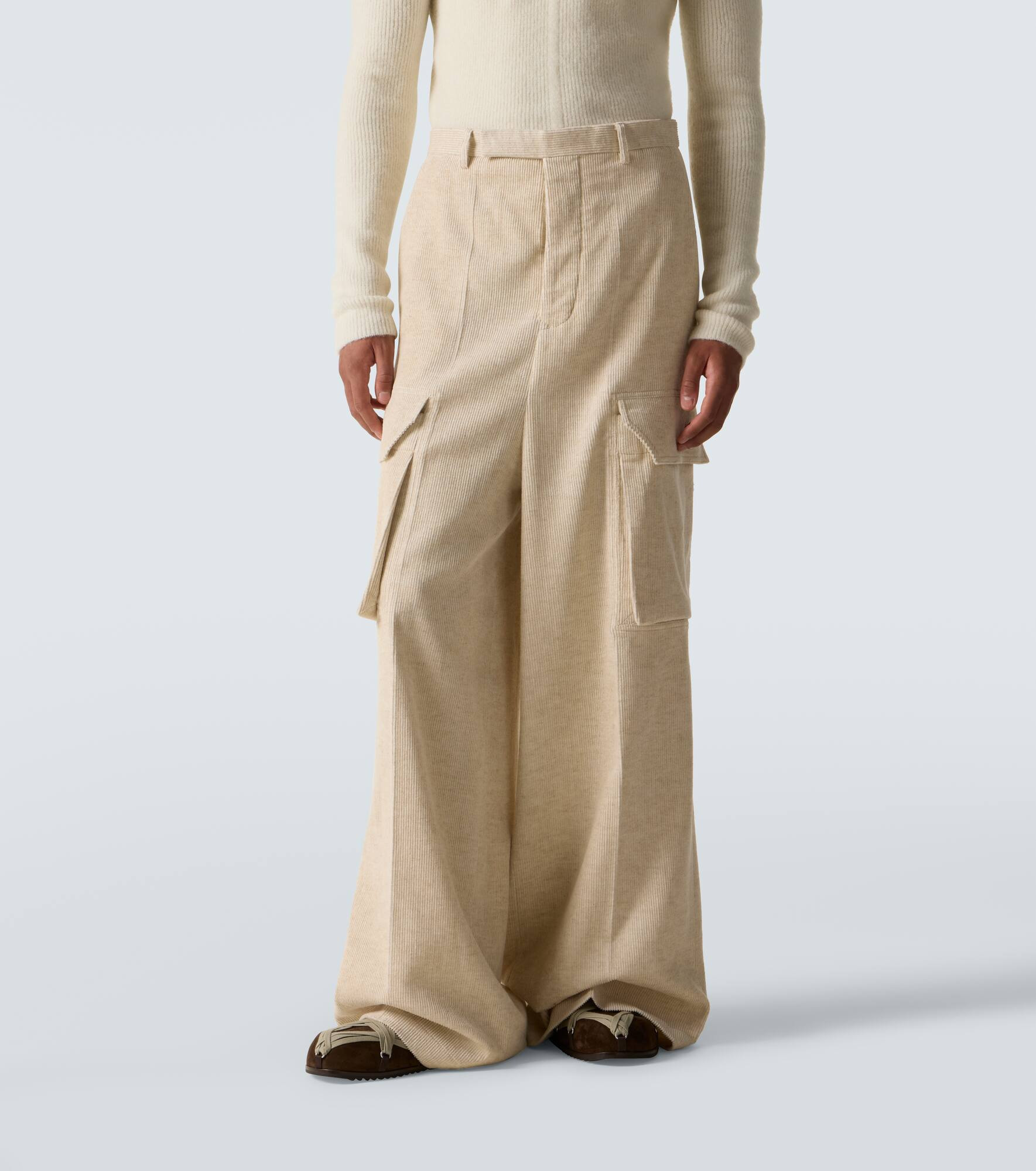 Firebanks cotton and linen cargo pants - 3