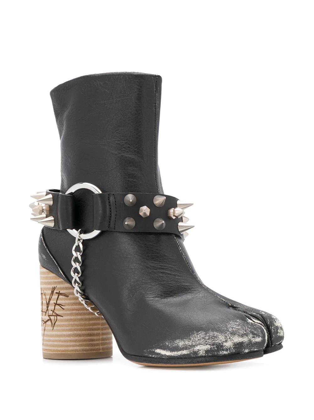 studded Tabi ankle boots - 2