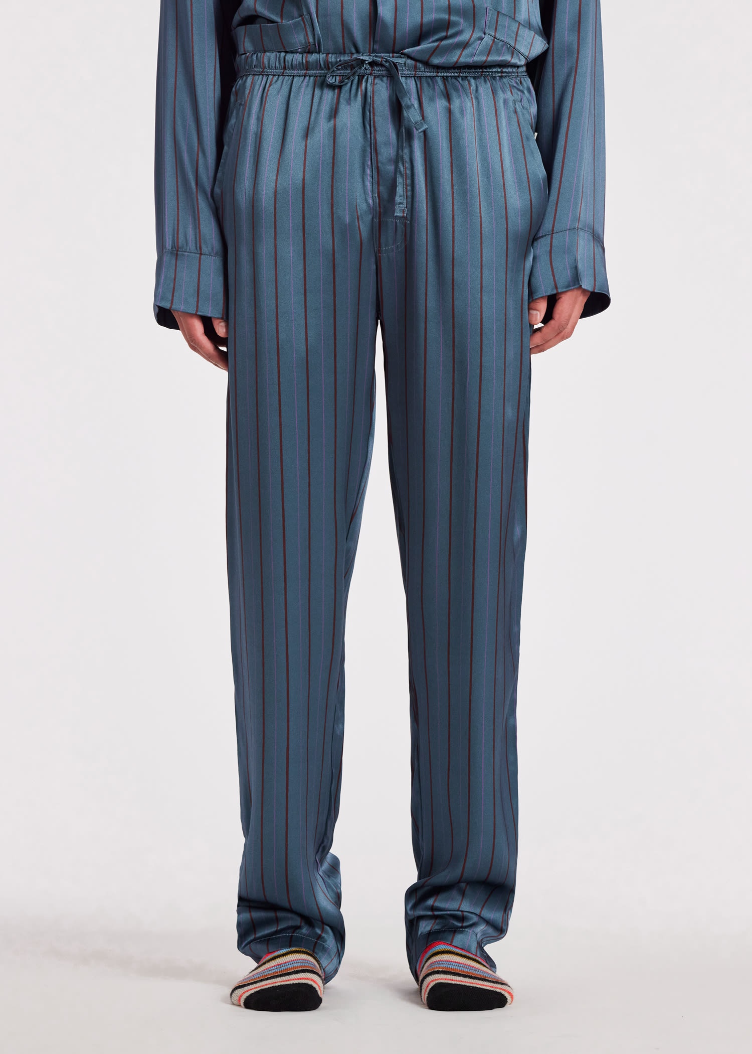 Silk Stripe Pyjamas - 8