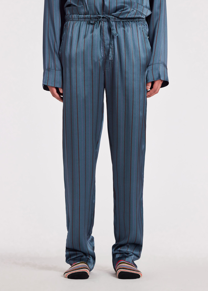 Silk Stripe Pyjamas 8