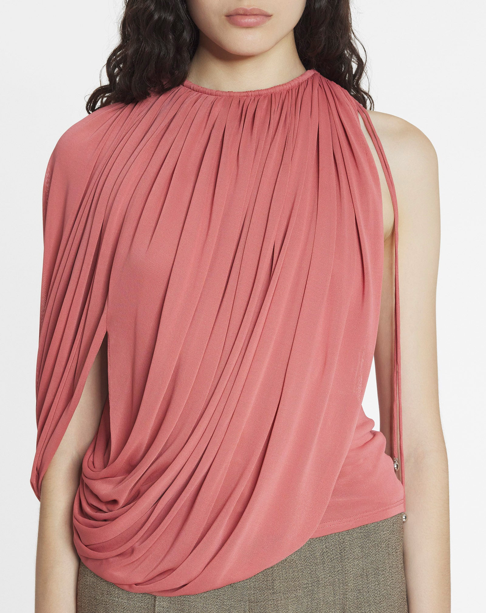 DRAPED JERSEY TOP - 5