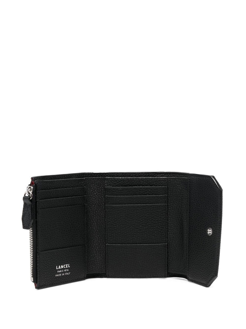 logo-patch leather wallet - 3