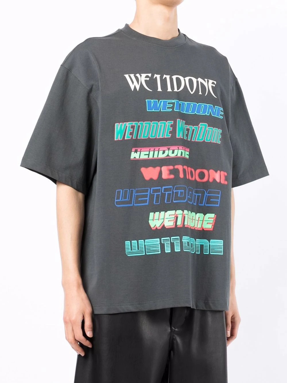 oversize logo-print T-shirt - 3