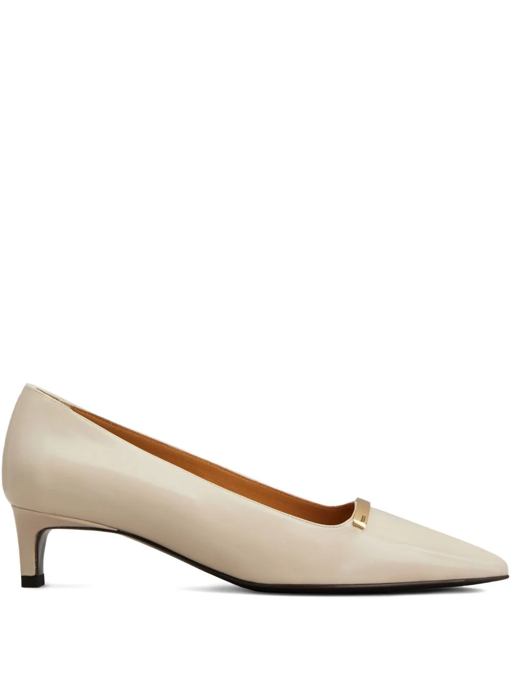 leather pointed-toe pumps - 1