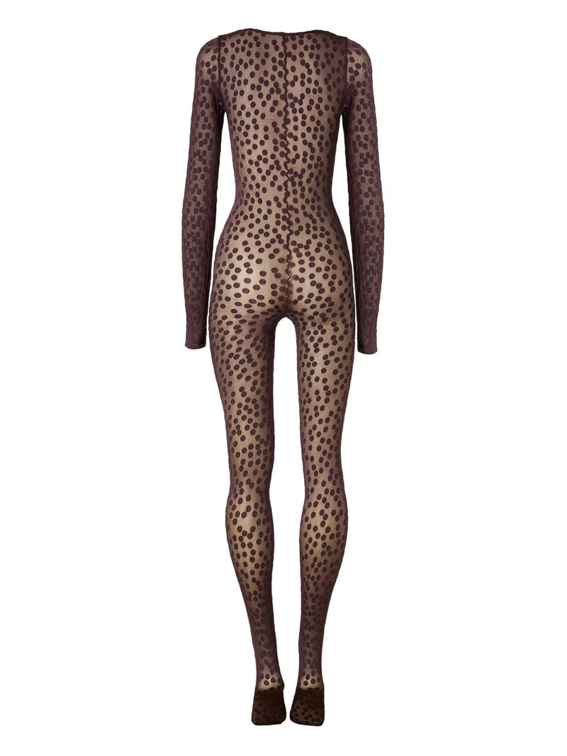 dots-pattern catsuit 5