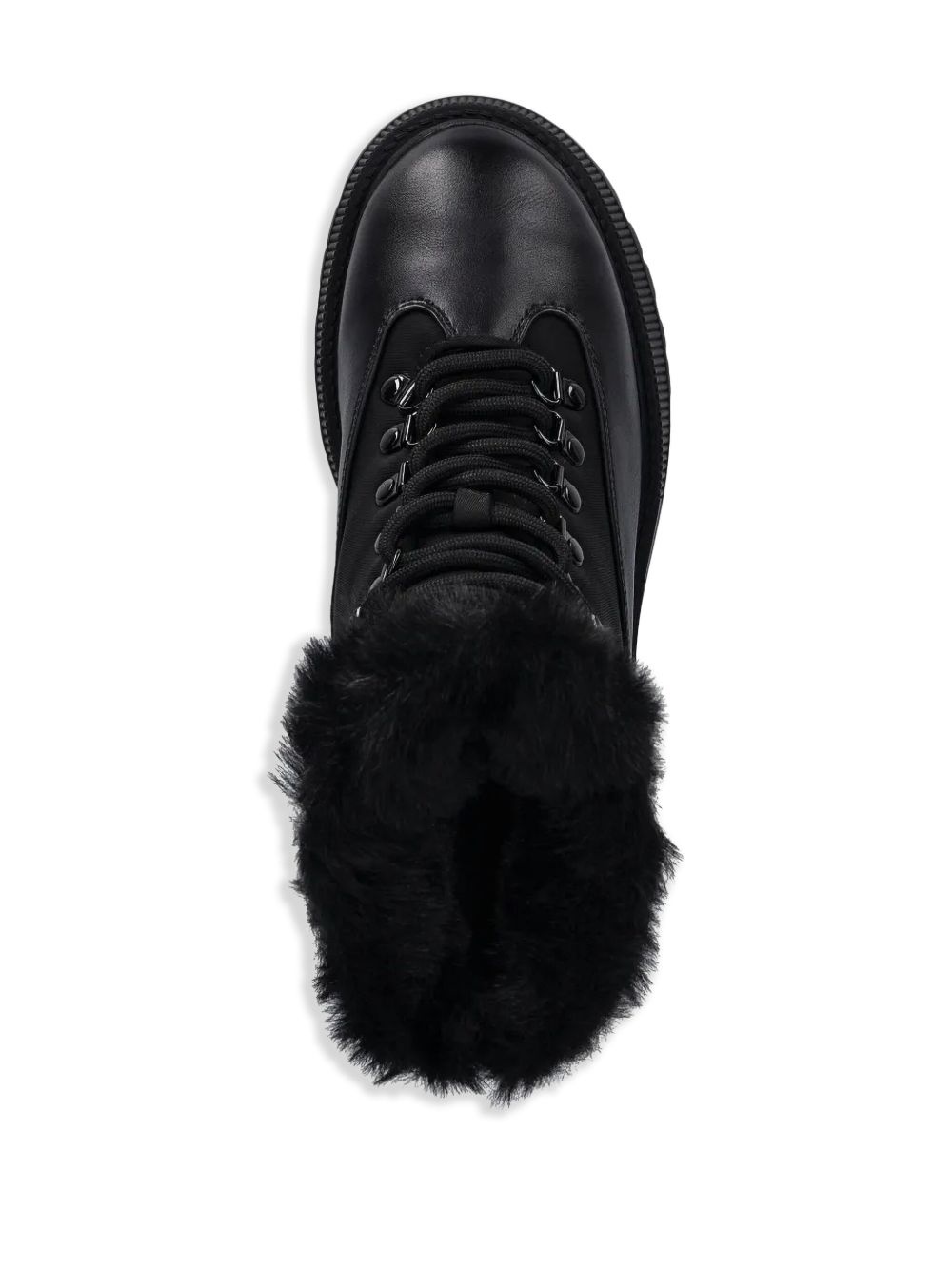 lace-up combat boots - 4