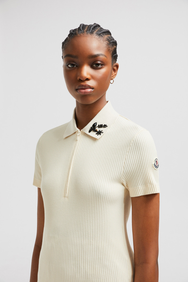 Hand-Beaded Cotton Polo Shirt 4