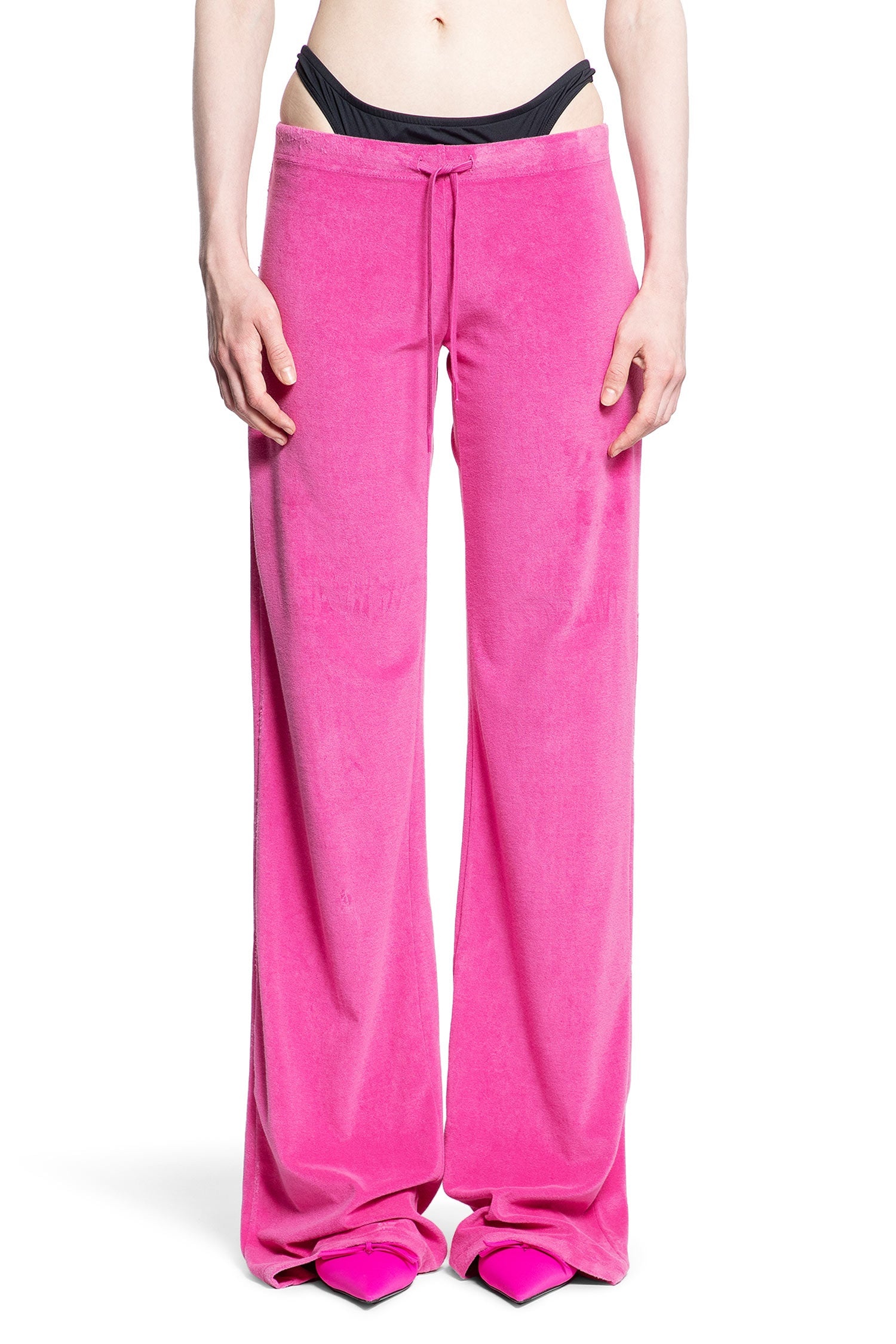 BALENCIAGA BALENCIAGA WOMAN PINK TROUSERS antonioli REVERSIBLE