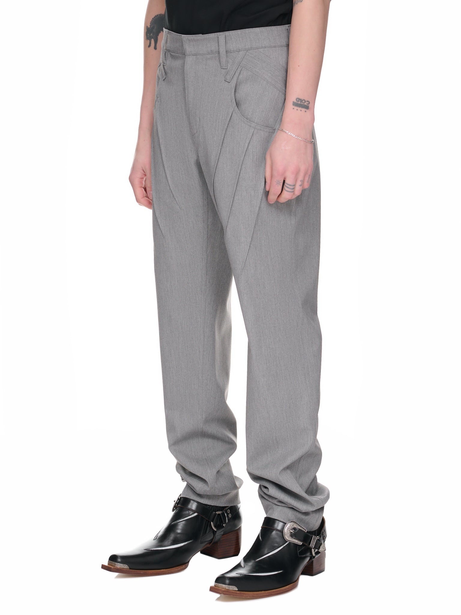 Pleated Wool Pants - 2