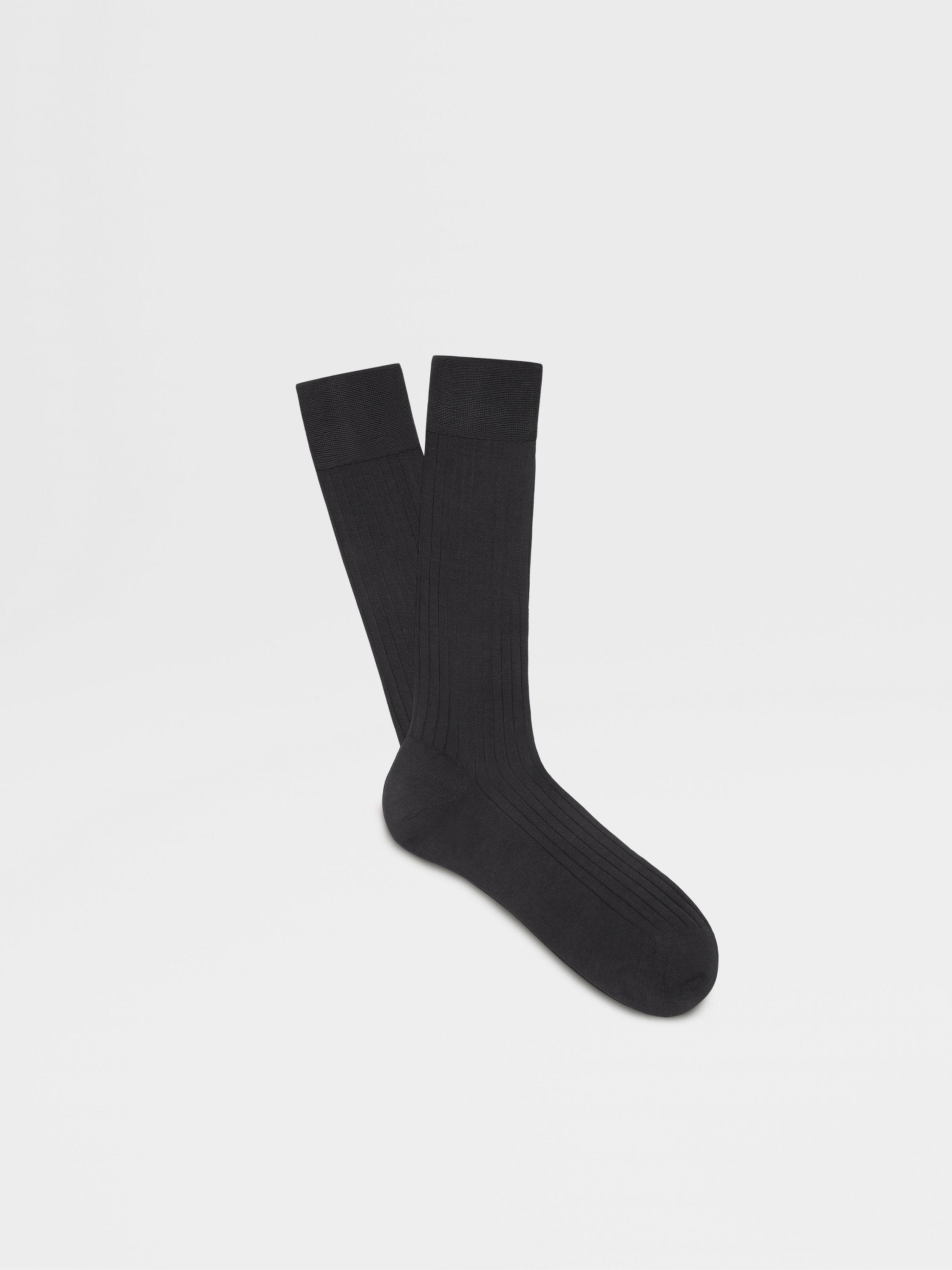 NAVY BLUE COTTON SOCKS - 1